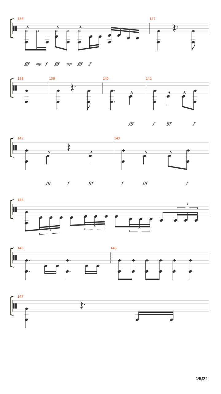 The Final Countdown吉他谱