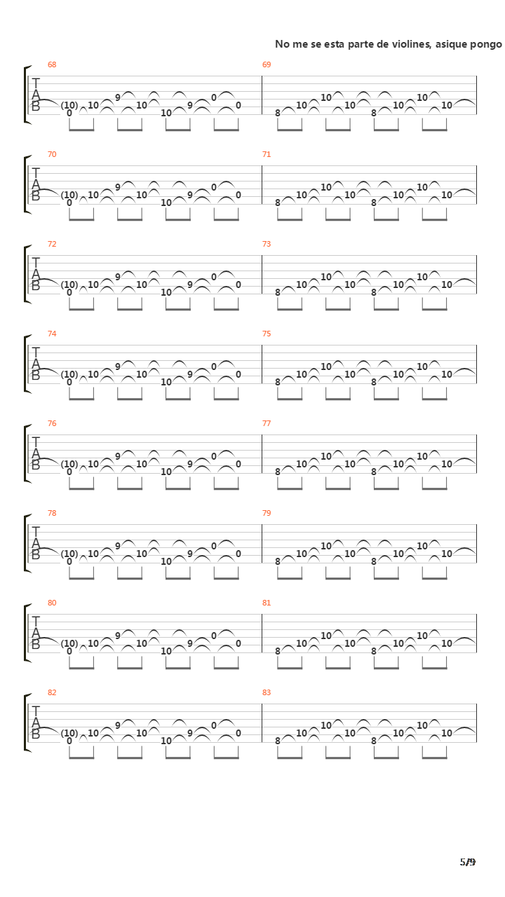 Golfa (Canciones Prohibidas)吉他谱