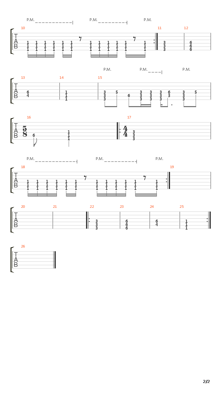 Broken Frames Version 2吉他谱