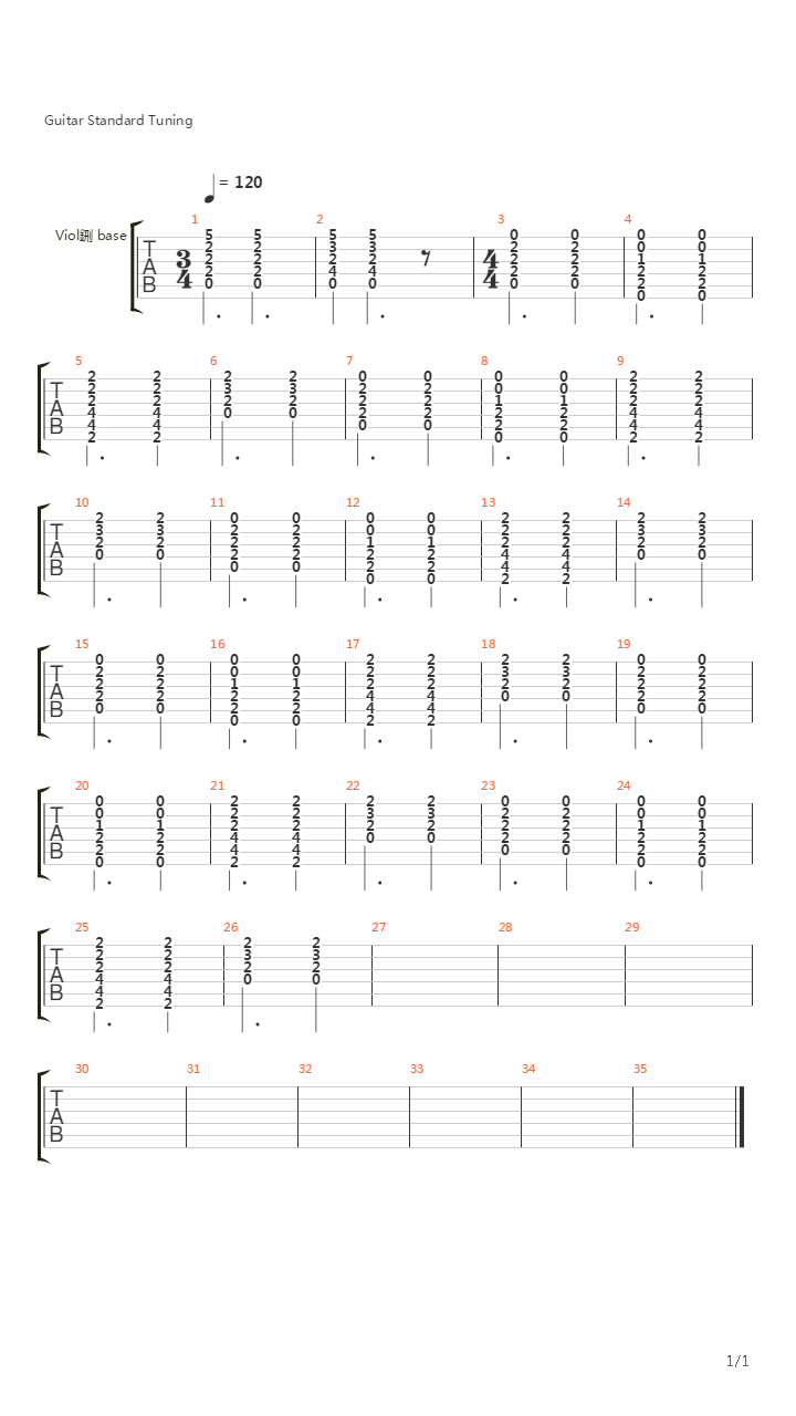 Bala De Prata吉他谱