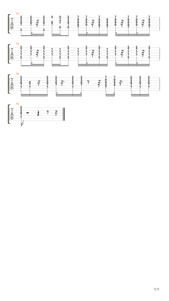 To Passando Mal吉他谱