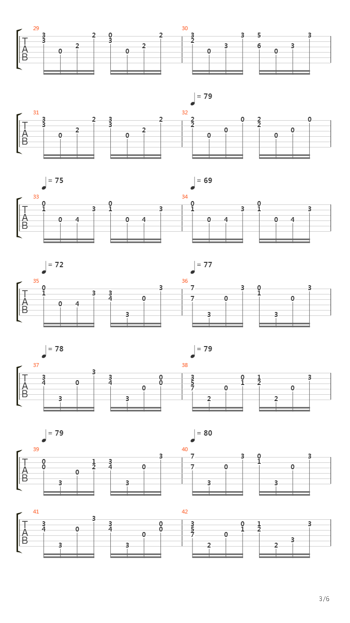 Etude 16 No. 23吉他谱