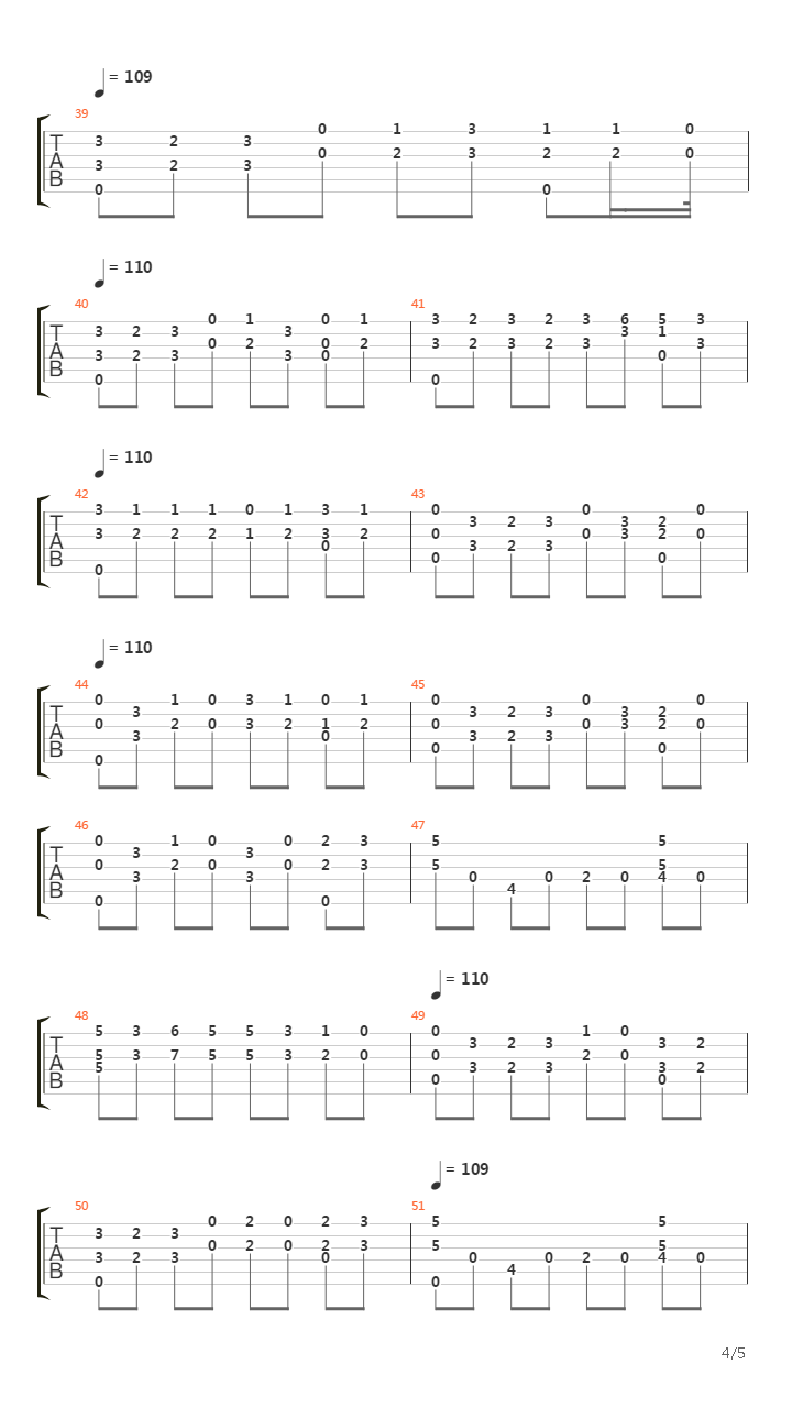 Etude No. 13吉他谱