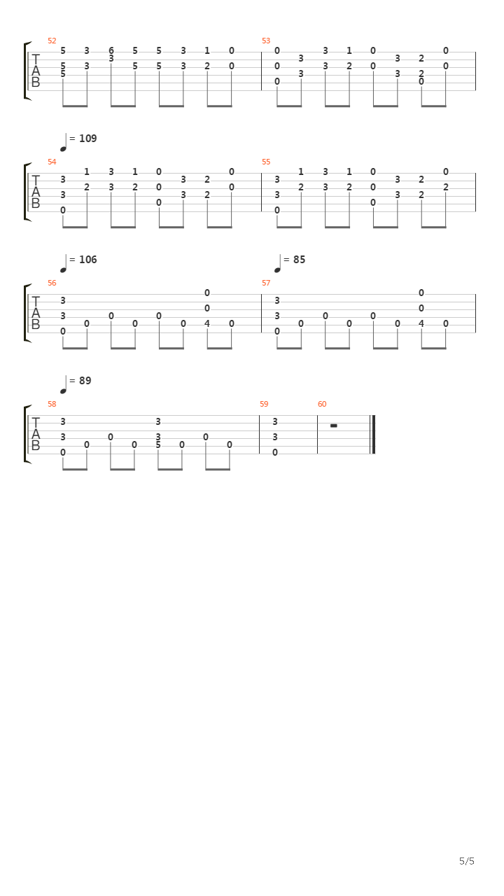 Etude No. 13吉他谱