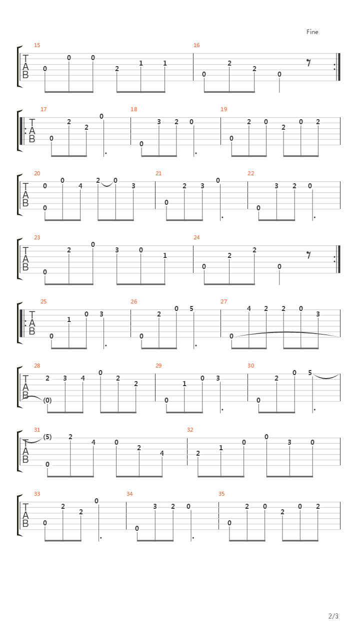 Etudes Op.60 No.5（25首渐进练习曲 作品60号 No.5）吉他谱