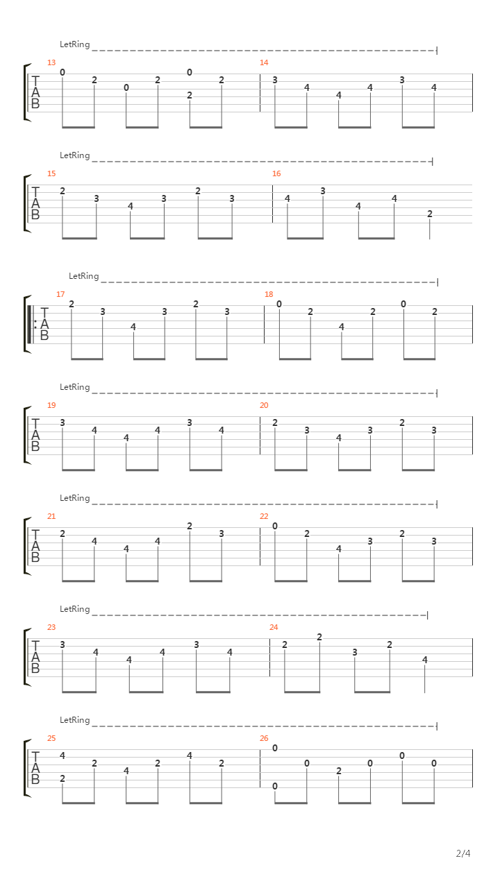 Study No 5 Opus 35吉他谱