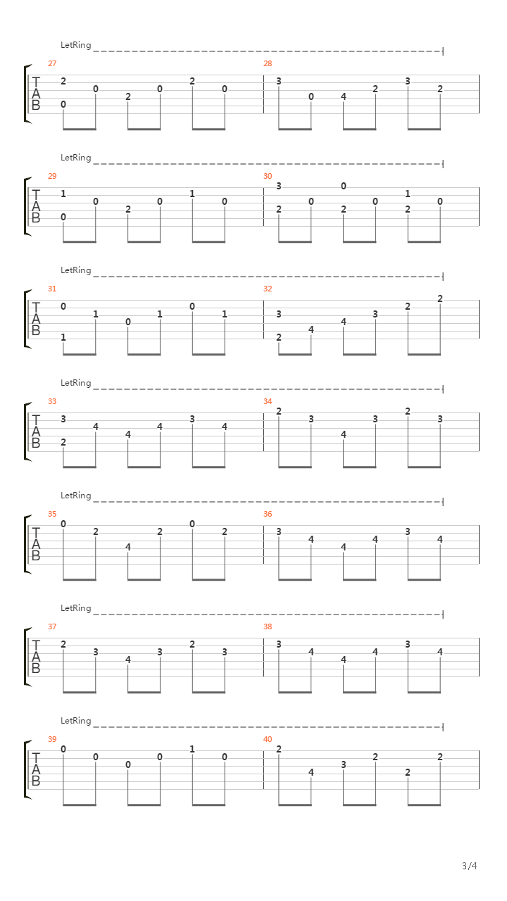 Study No 5 Opus 35吉他谱