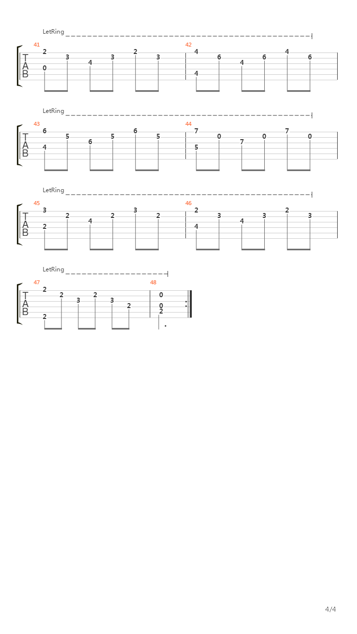 Study No 5 Opus 35吉他谱