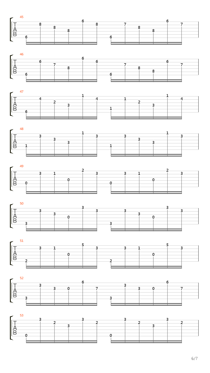 Study No. 19吉他谱