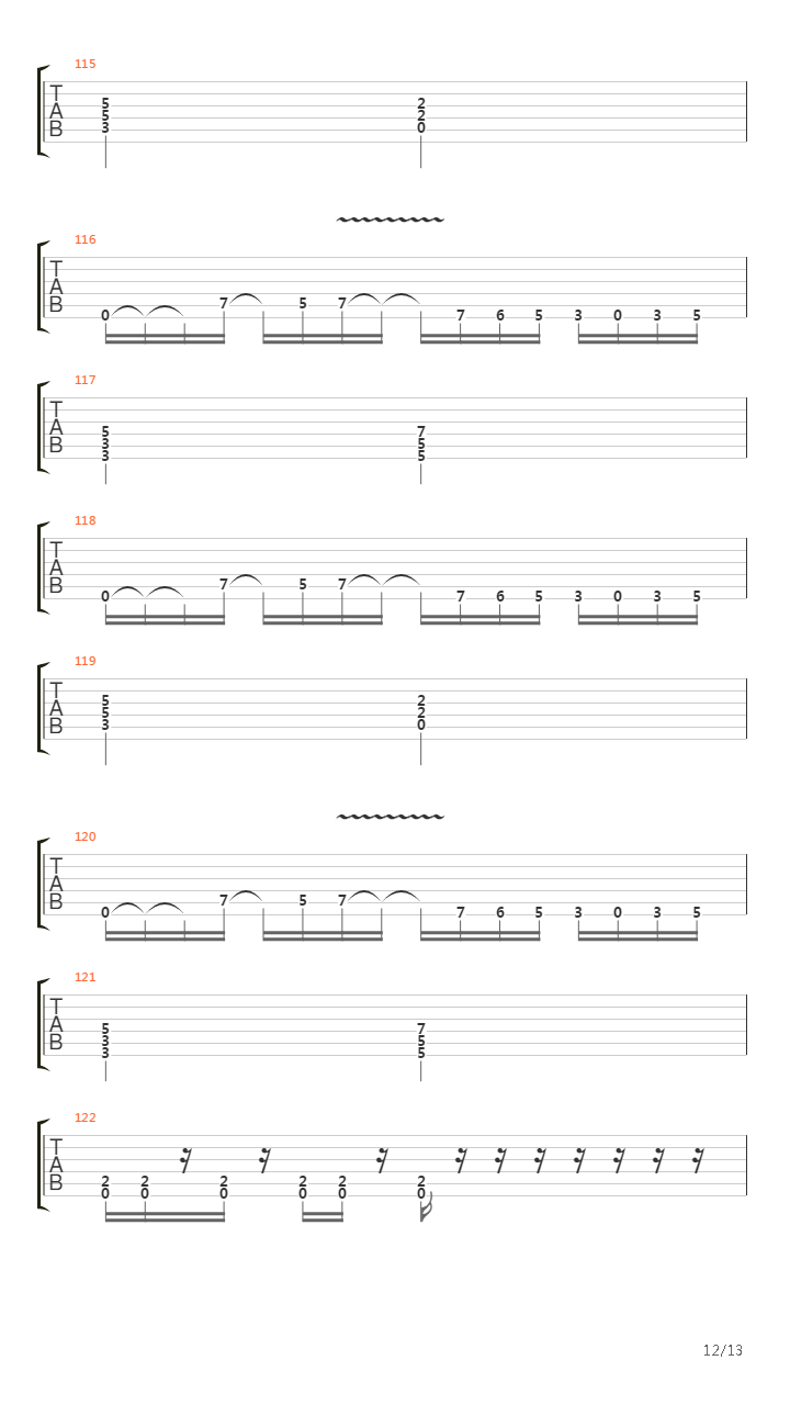 Wall Of Sound吉他谱