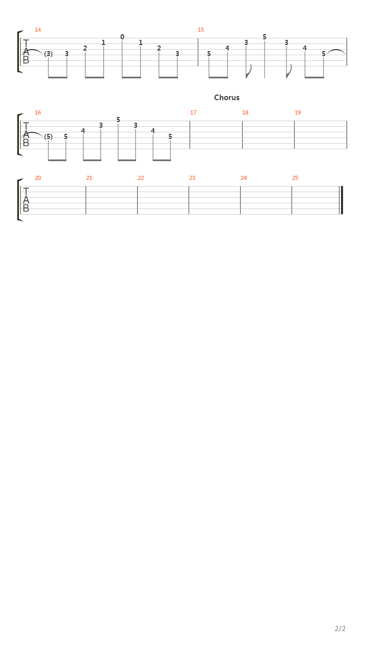 Crossing Over吉他谱