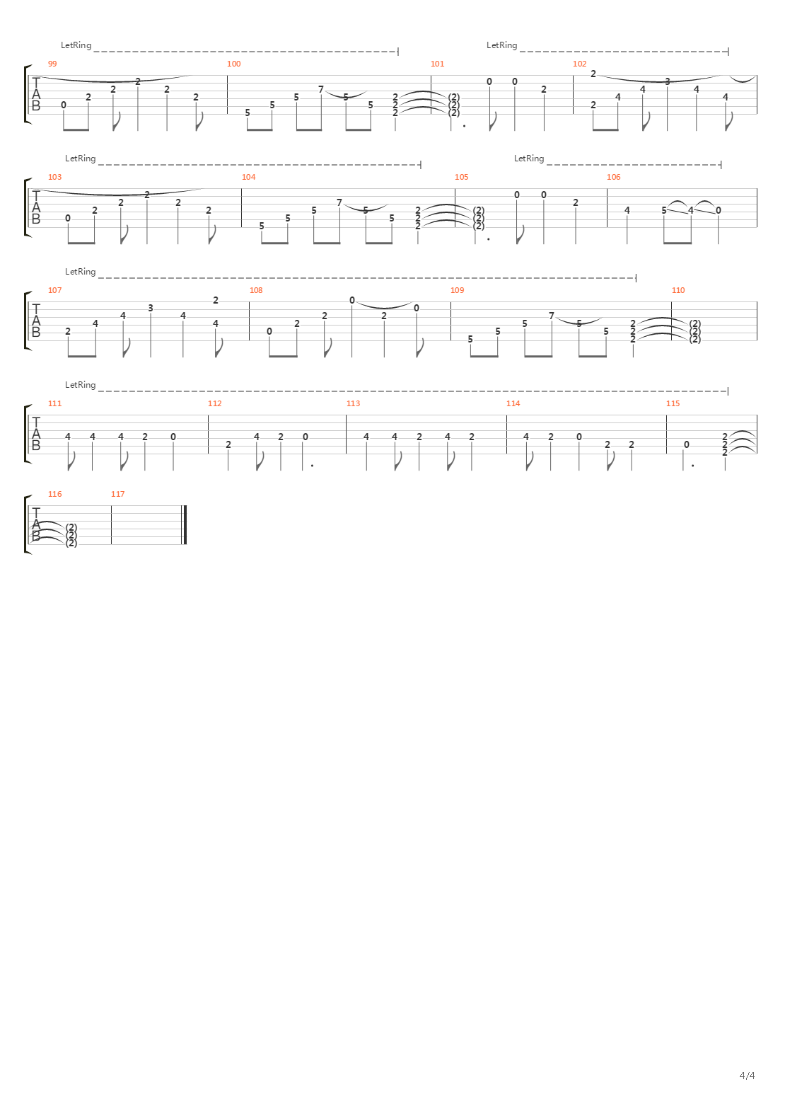 Far From Home (Arranged For One Guitar)吉他谱