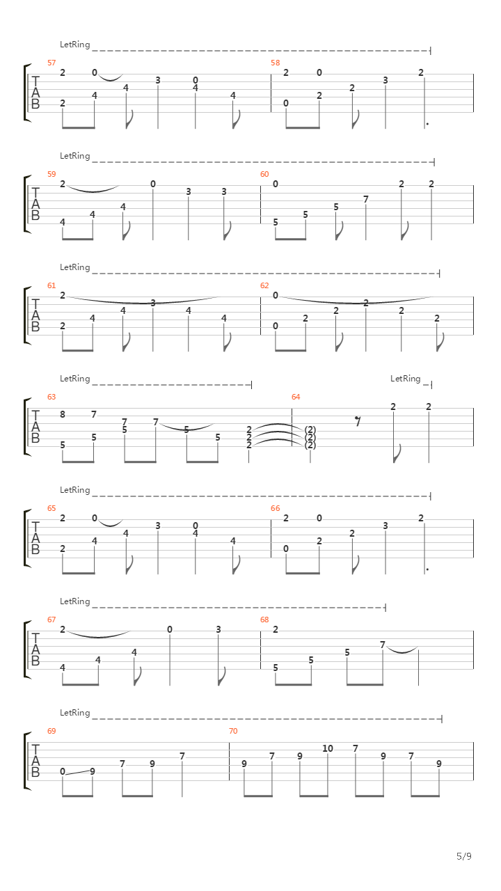 Far From Home (Arranged For One Guitar)吉他谱