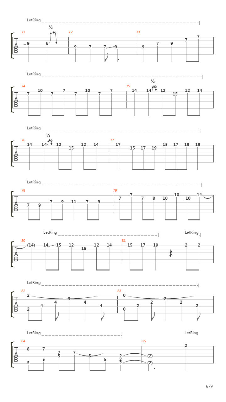 Far From Home (Arranged For One Guitar)吉他谱