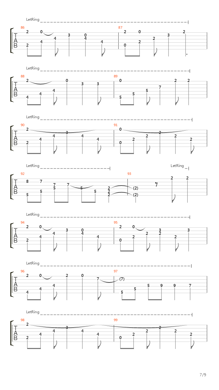 Far From Home (Arranged For One Guitar)吉他谱