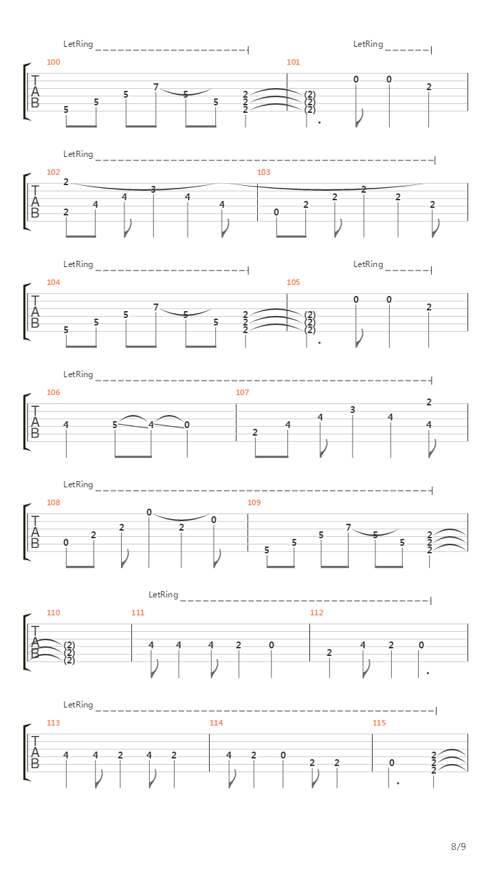 Far From Home (Arranged For One Guitar)吉他谱
