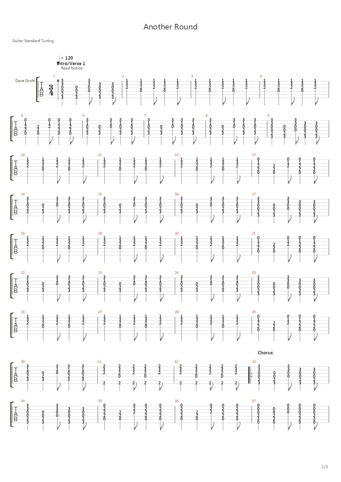 Another Round吉他谱