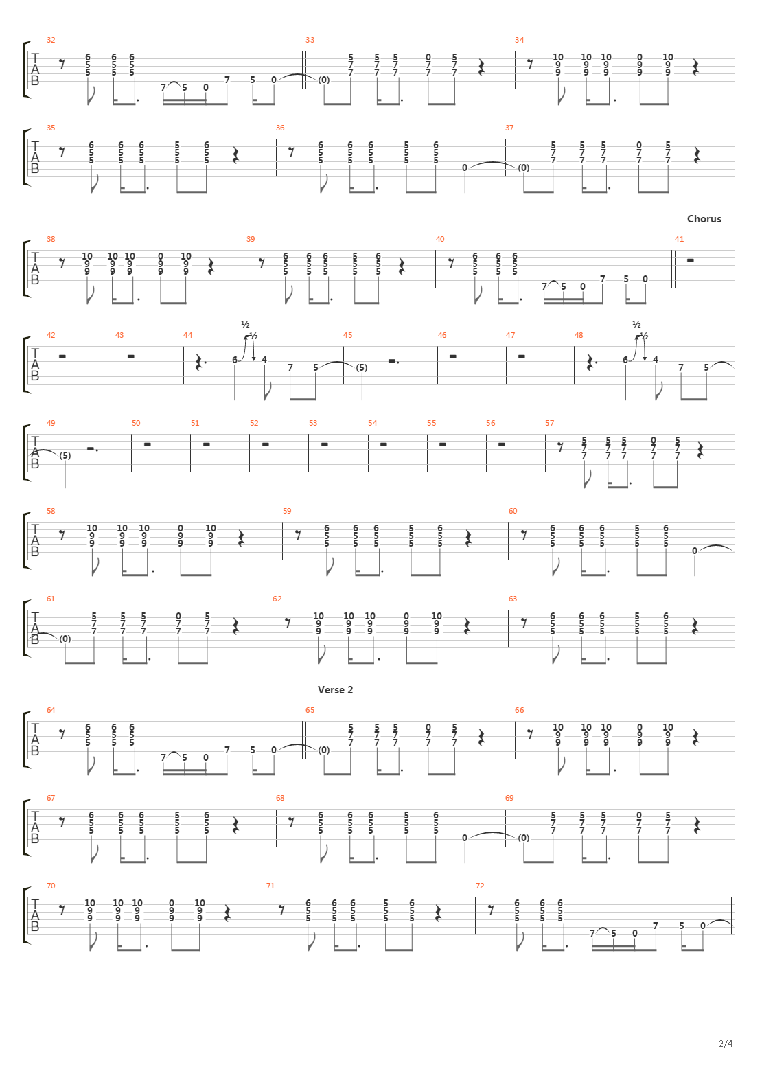 Rope吉他谱