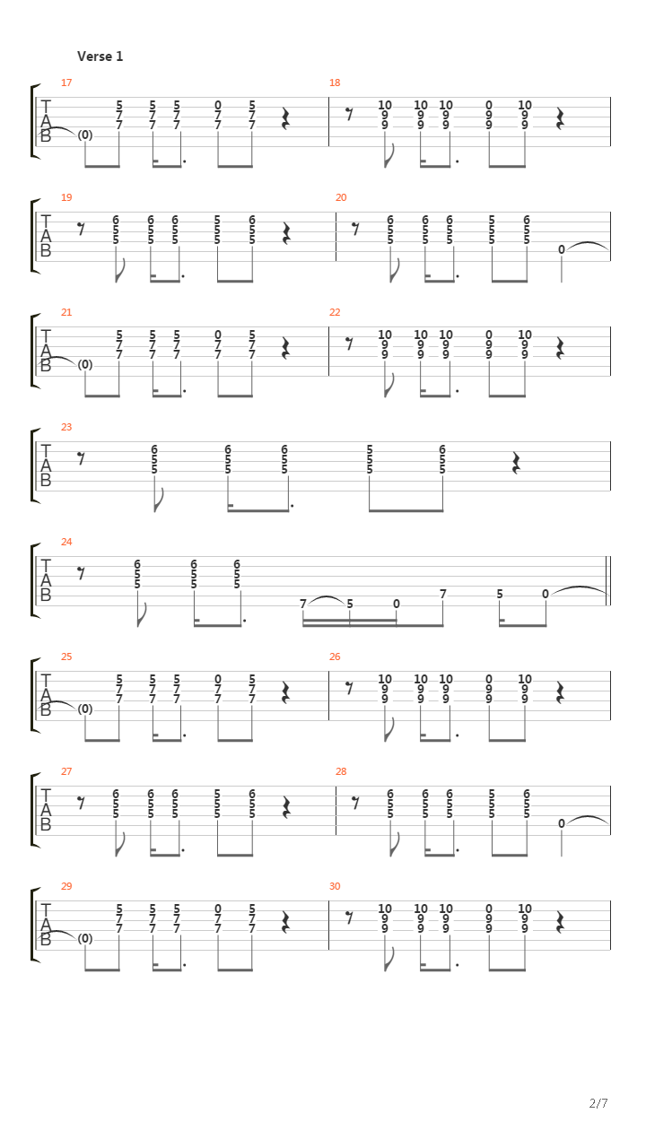 Rope吉他谱