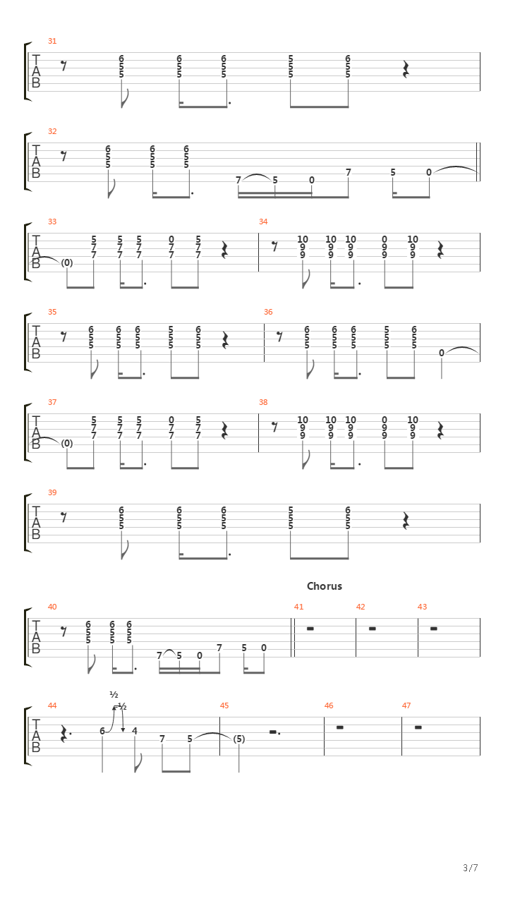 Rope吉他谱