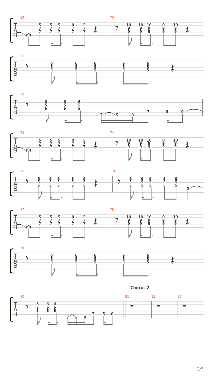 Rope吉他谱