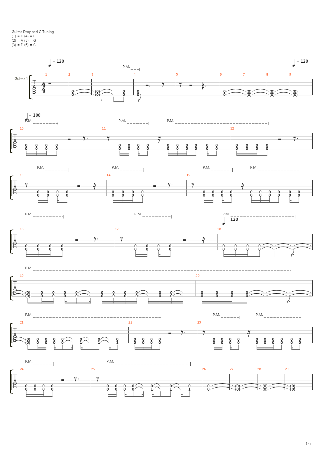 Departure吉他谱