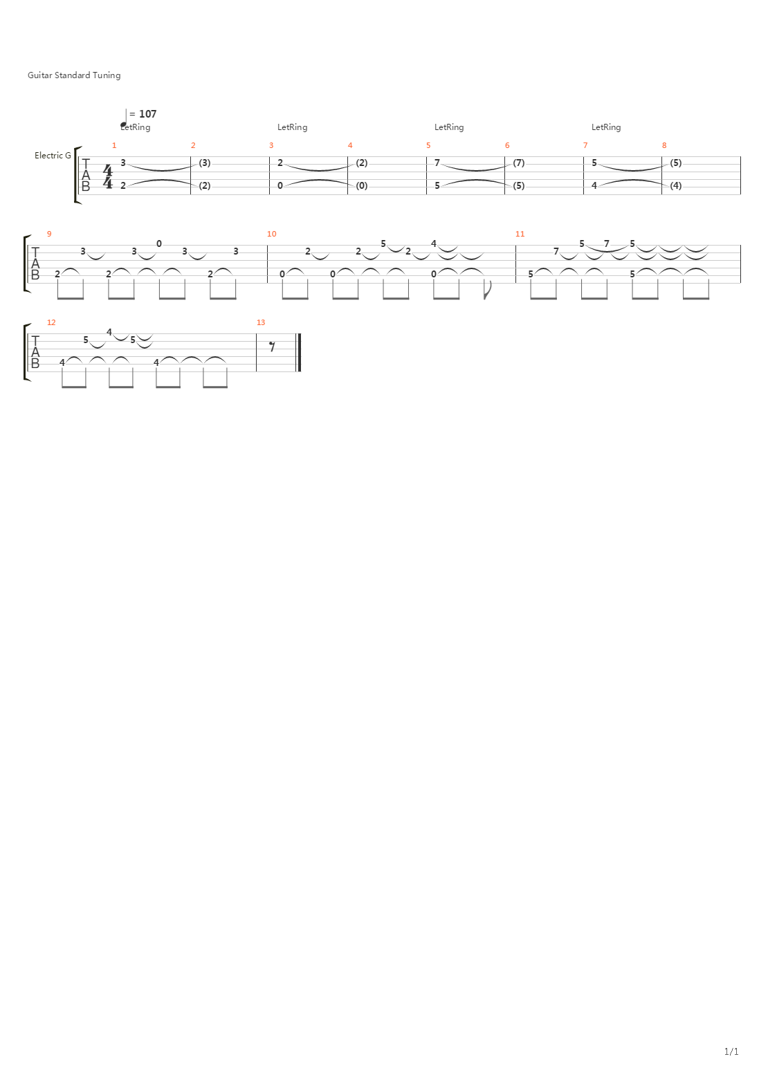 I吉他谱