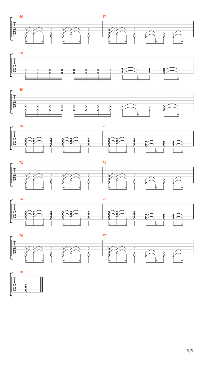 Passive, Aggressive吉他谱