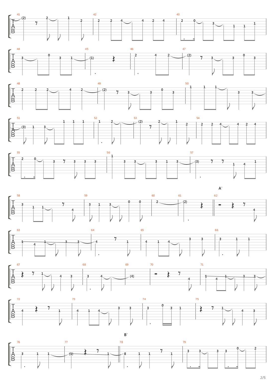 Journey Through The Decade吉他谱