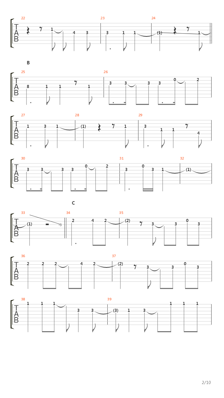 Journey Through The Decade吉他谱