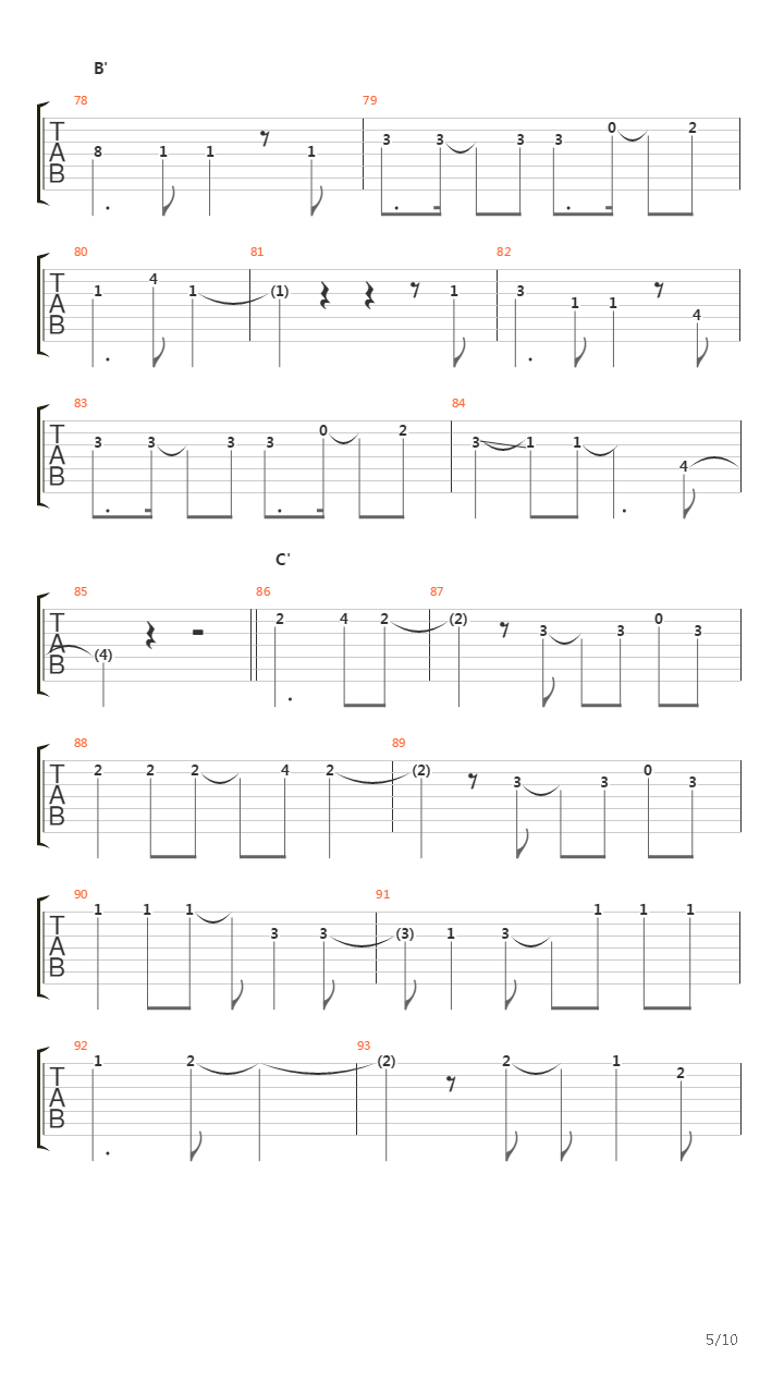 Journey Through The Decade吉他谱