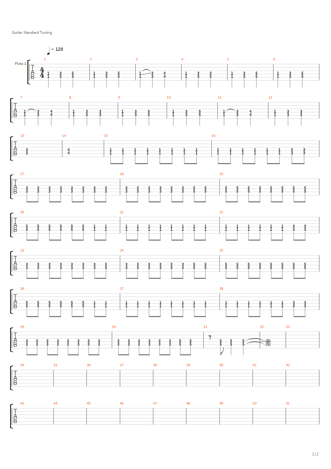 Escalofrio吉他谱