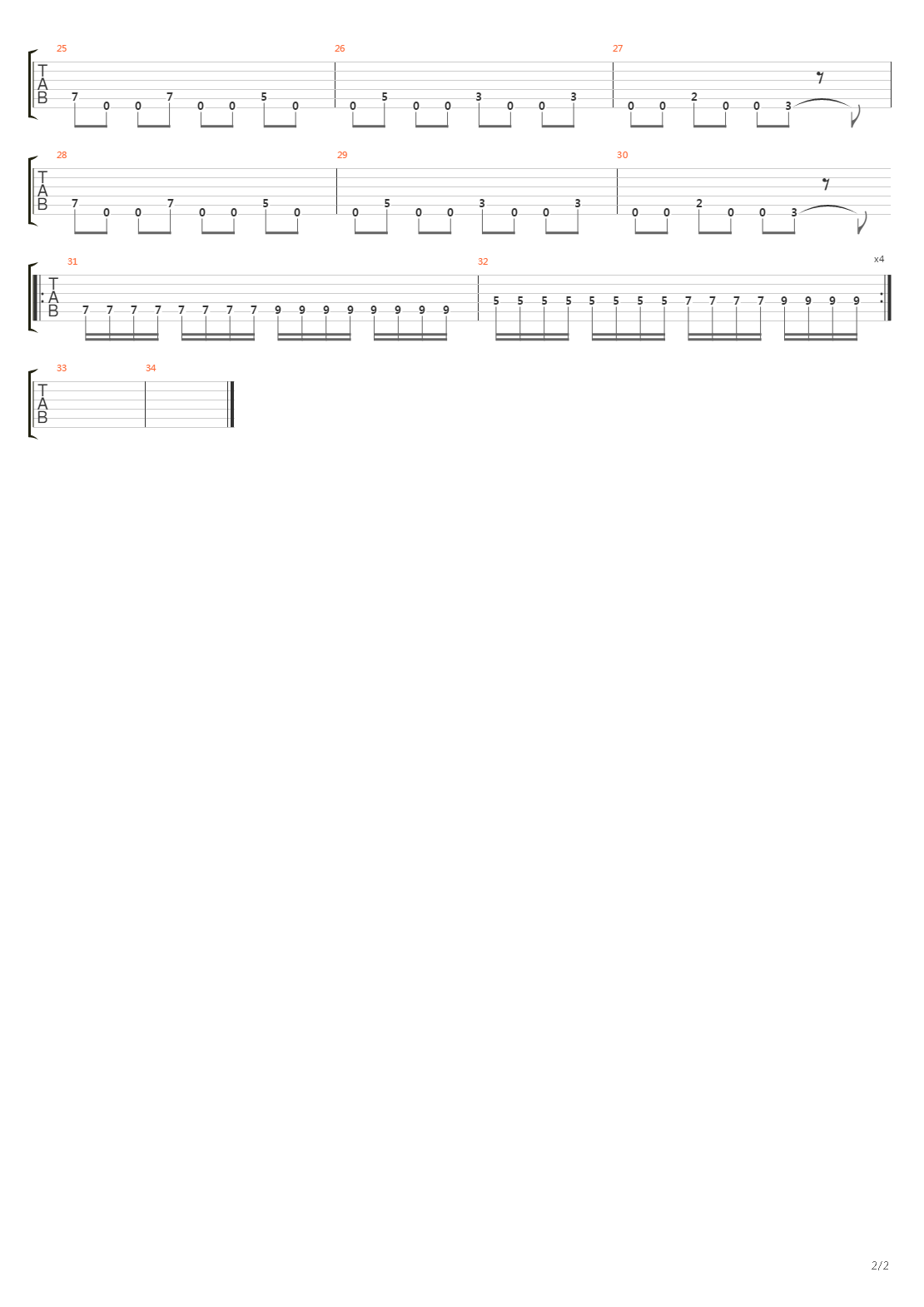 Inanna吉他谱