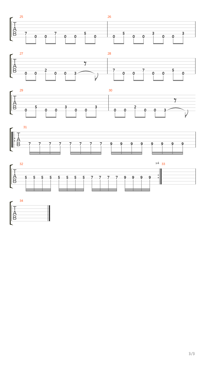 Inanna吉他谱