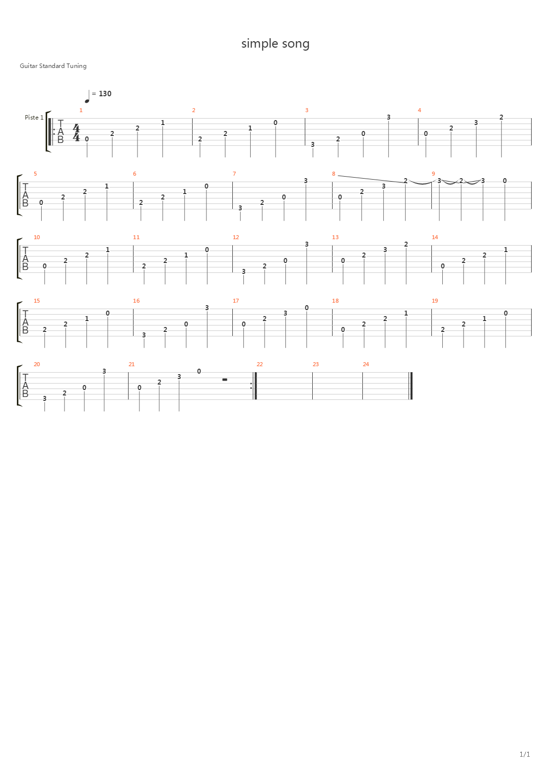 Simple Song吉他谱