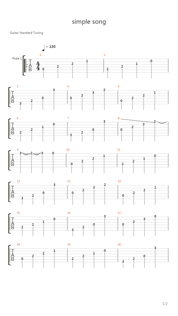 Simple Song吉他谱
