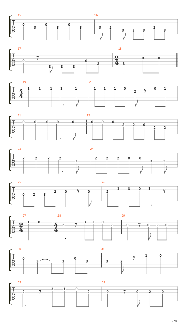 La Ballade Des Baladins吉他谱