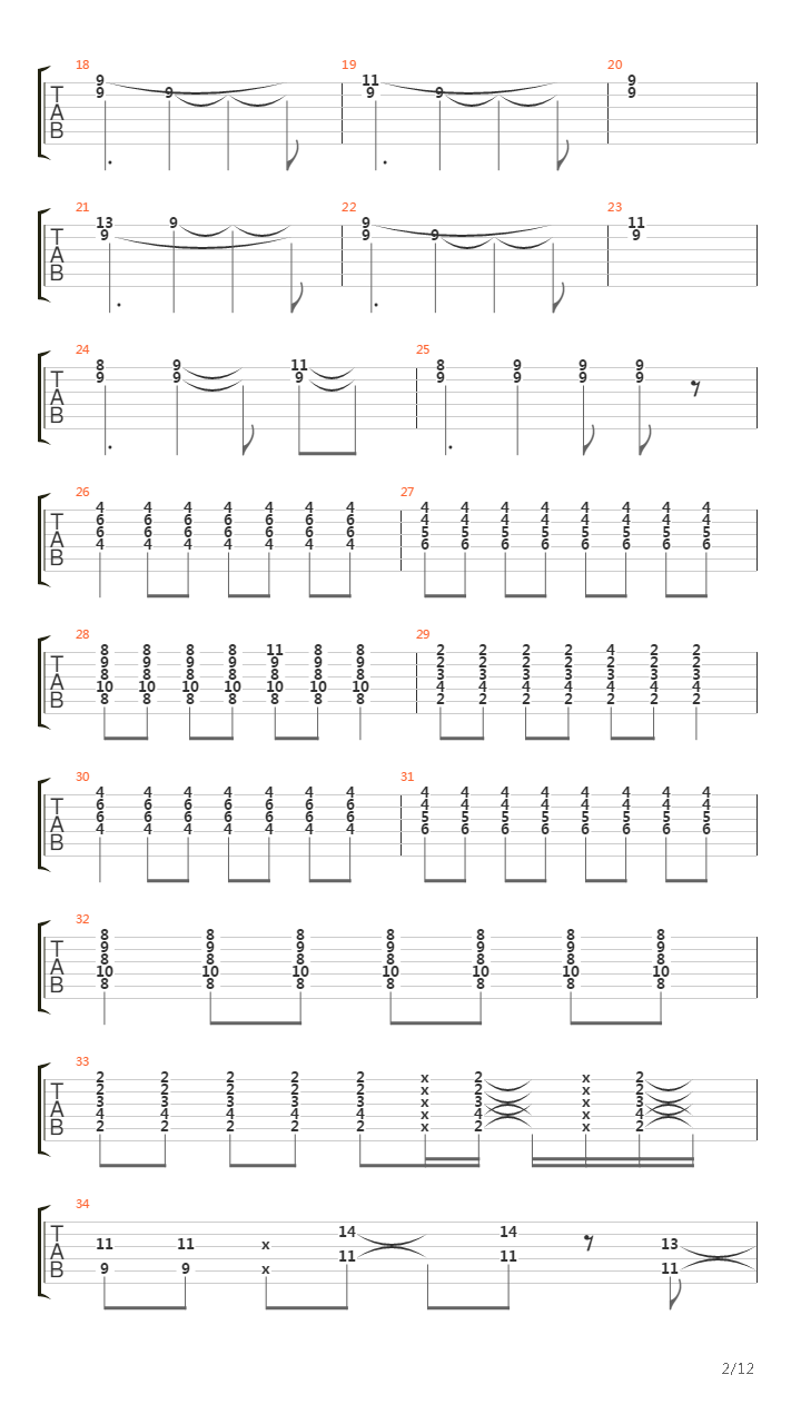 2350吉他谱