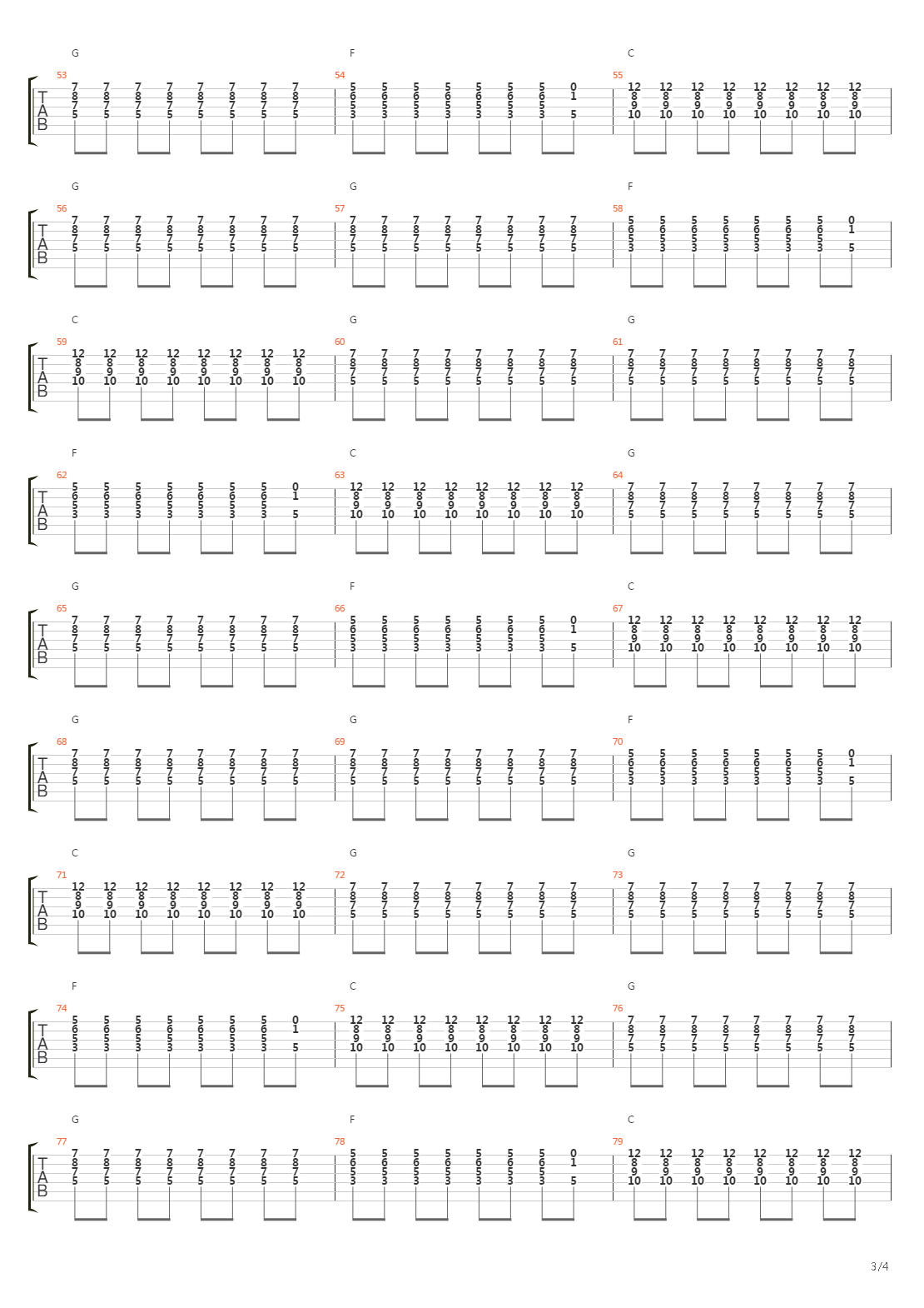 19-2000吉他谱