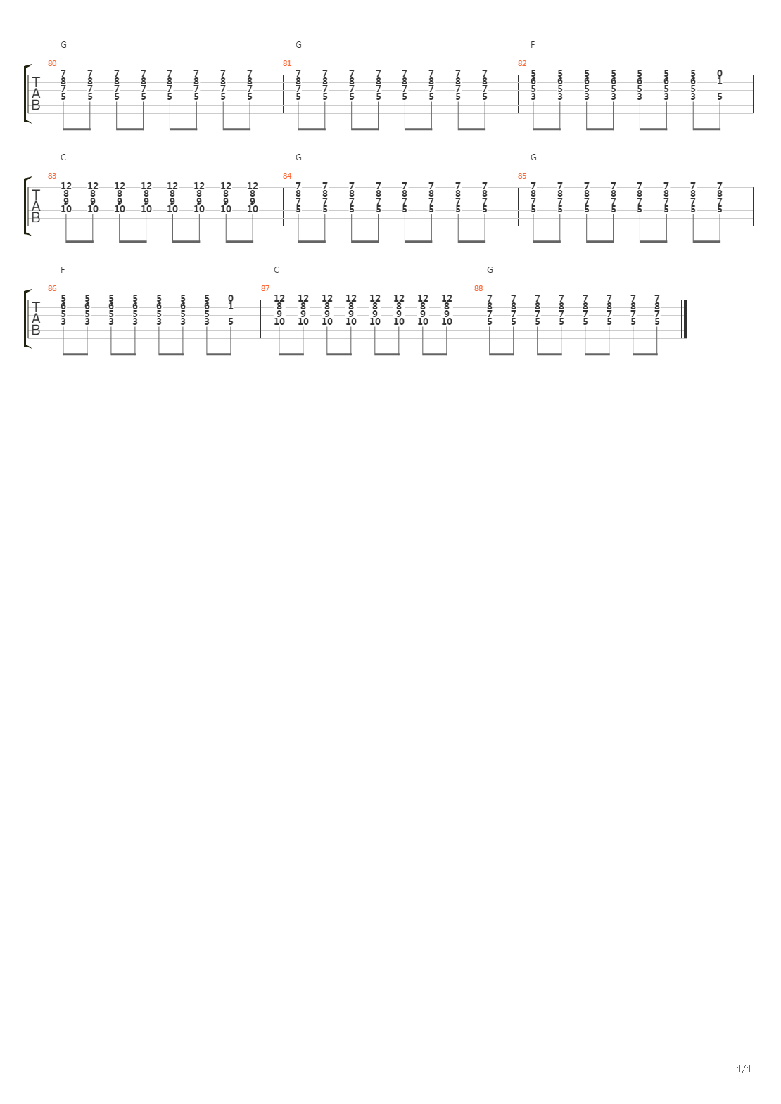 19-2000吉他谱