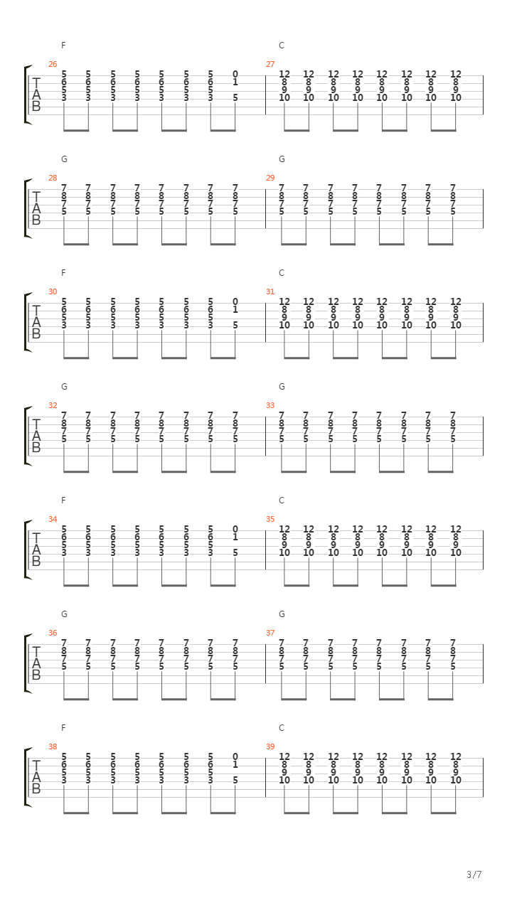 19-2000吉他谱