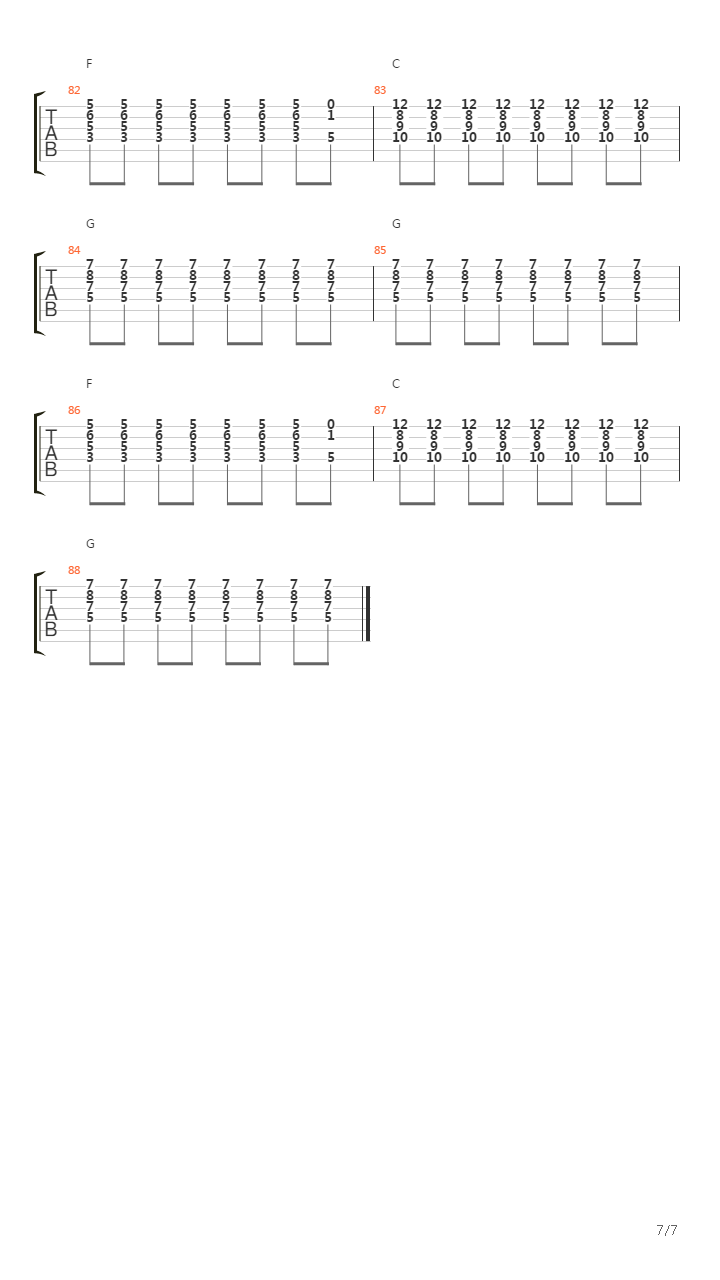 19-2000吉他谱