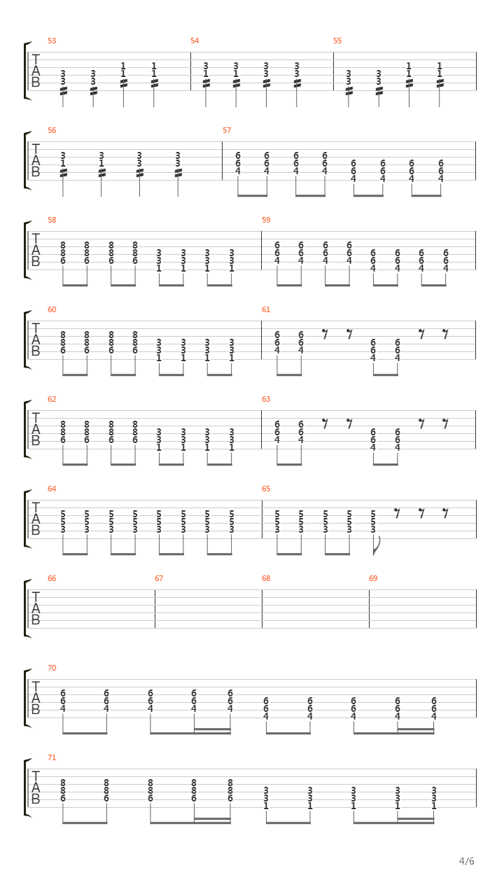 Bulevard Of Brocken Drems吉他谱