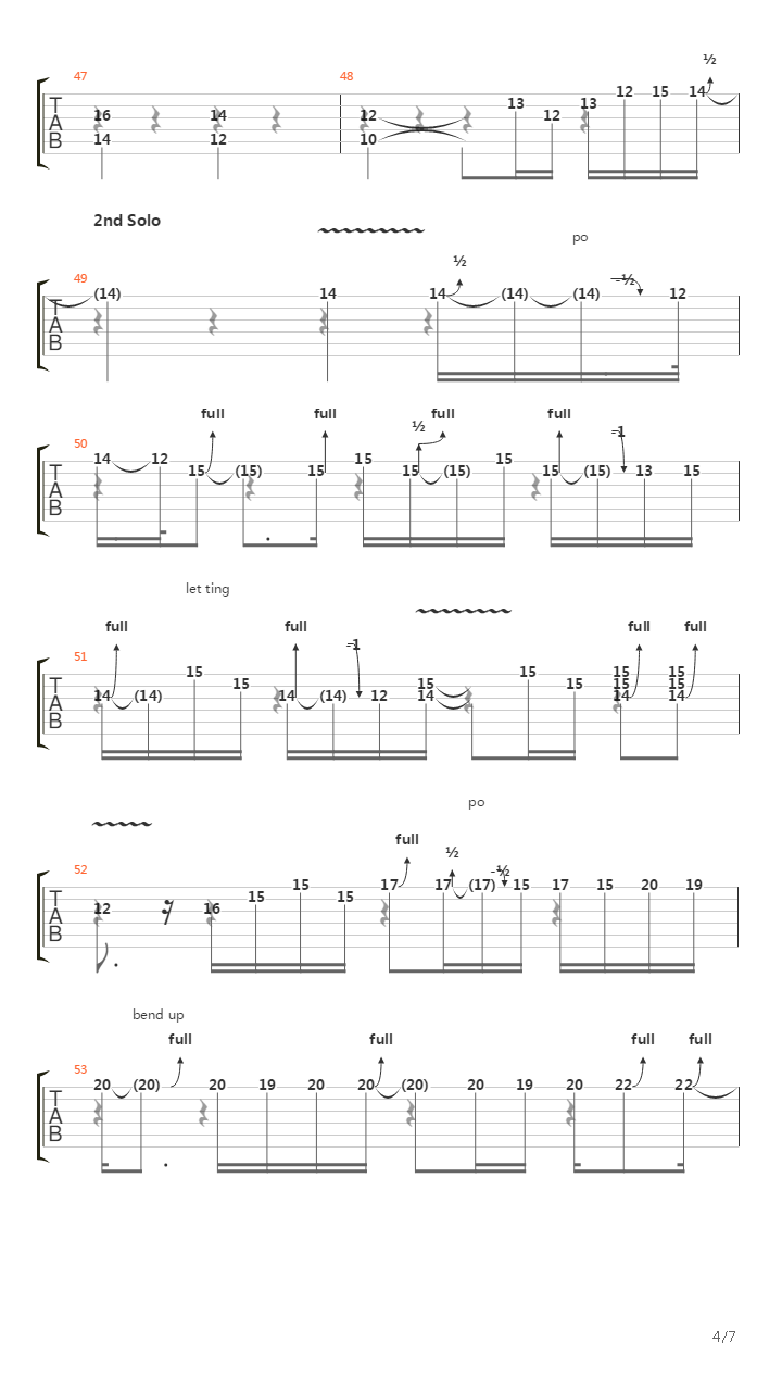 Knockin' On Heaven's Door (Standard Tuned) Tab吉他谱