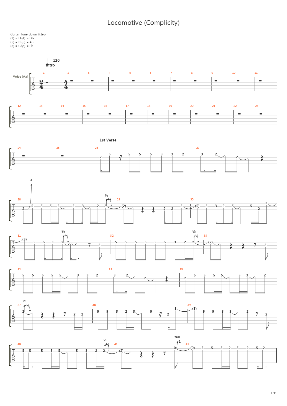 Locomotive (Complicity)吉他谱