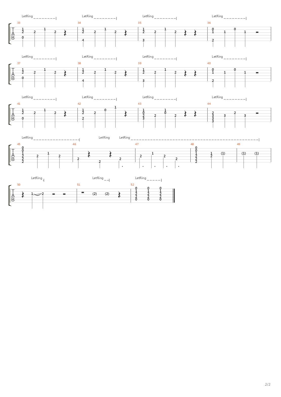 Cactus吉他谱