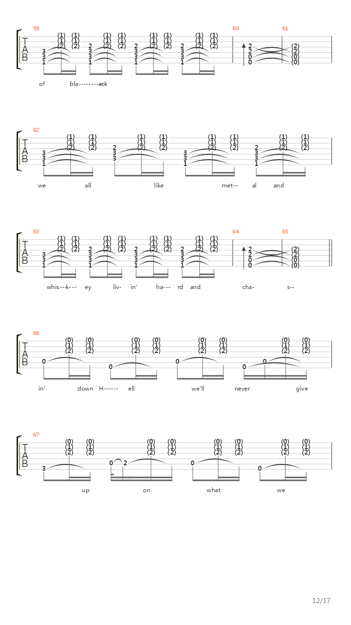 Three Shades Of Black吉他谱