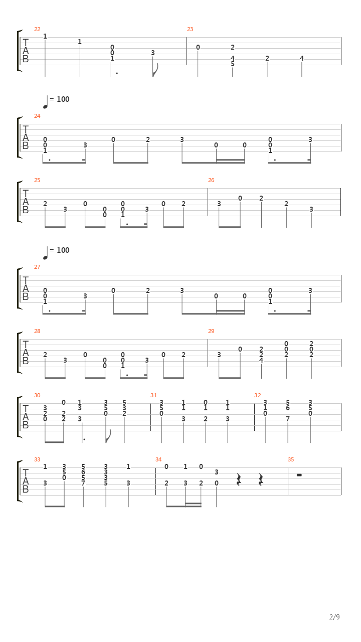 Pirates Of The Carribean Full Fingering Rearranged!吉他谱