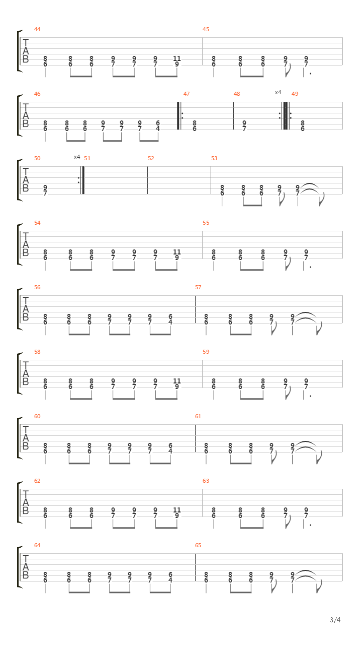 Bertaraf Et(Standar E)吉他谱