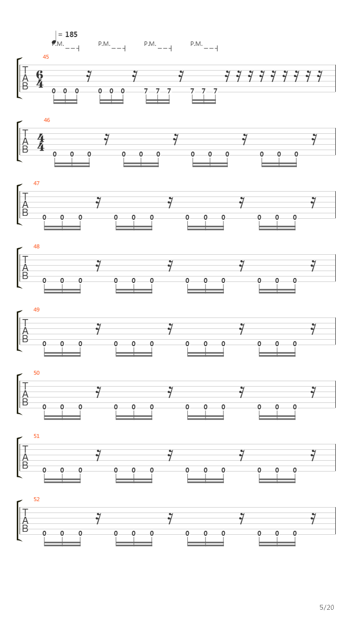 The Legend Of The Rent Was Way Hardcore吉他谱